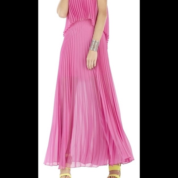 Bcbgmaxazria brand new  with tag pleated gown - Picture 2 of 5